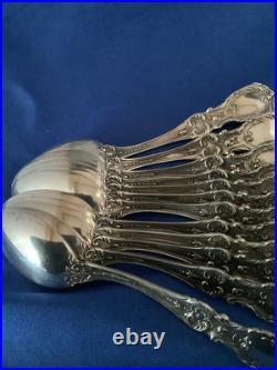 Set Of 12 Reed & Barton Francis I Sterling Demitasse Spoons NO mono Old h/m