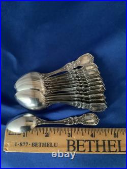 Set Of 12 Reed & Barton Francis I Sterling Demitasse Spoons NO mono Old h/m