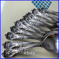 Set Of 12 Reed & Barton Francis I Sterling Round Cream Soup Spoons NOmono Oldh/m
