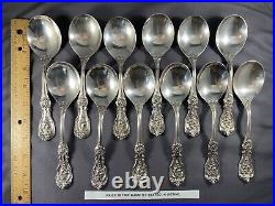 Set Of 2 Reed & Barton Francis I Old Mark Patent Dt 7-1/8 Gumbo Soup Spoons MONO