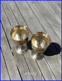 Set Of 2 Reed & Barton Sterling Silver Goblet Francis 1 X569C 5.5 Troy Ounces