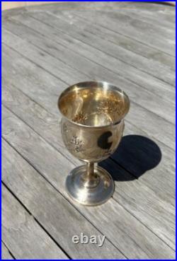Set Of 2 Reed & Barton Sterling Silver Goblet Francis 1 X569C 5.5 Troy Ounces