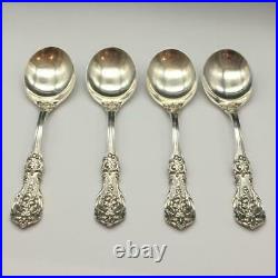 Set Of 4 Reed & Barton Francis I Sterling Silver Gumbo Soup Spoons S361