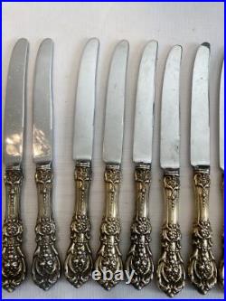Set of 12 Reed & Barton Francis 1st I Knives 9 1/2 Inches Long