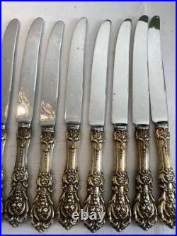 Set of 12 Reed & Barton Francis 1st I Knives 9 1/2 Inches Long
