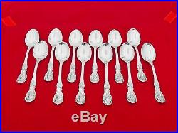 Set of 12 Reed & Barton Sterling Silver Francis I Place Soup Spoons ZE-21