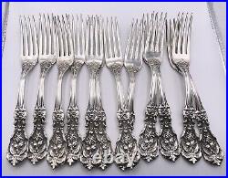 Set of 12 Reed & Barton Sterling Silver Francis I Regular Forks