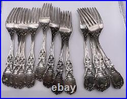 Set of 12 Reed & Barton Sterling Silver Francis I Regular Forks