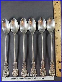Set of 2 Reed & Barton Francis I Sterling Old Marks Patent Iced Tea Spoons MonoG