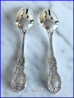 Set of 2 Reed & Barton Francis I Sterling Silver Teaspoons. No Mono