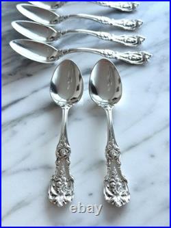 Set of 2 Reed & Barton Francis I Sterling Silver Teaspoons. No Mono. Old Mark