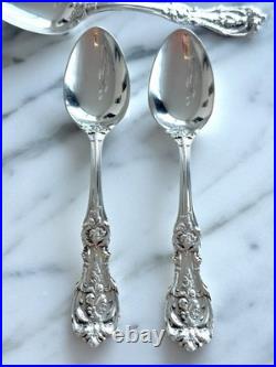 Set of 2 Reed & Barton Francis I Sterling Silver Teaspoons. No Mono. Old Mark