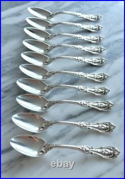 Set of 2 Reed & Barton Francis I Sterling Silver Teaspoons. No Mono. Old Mark