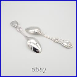 Set of 2 Sterling Silver Reed & Barton Francis l Dessert Teaspoon 5 7/8 No Mono