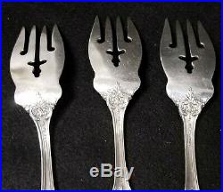 Set of 3 Reed & Barton Francis 1st Sterling Silver Salad Forks 6 1/8 Mono