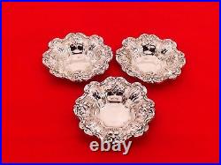 Set of 3 Vintage Reed & Barton Sterling Silver Francis I Candy / Nut Dishes B-14