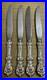 Set of 4 REED & BARTON STERLING SILVERFRANCIS I Knives Mirror Stele 9 3/8