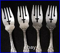 Set of 4 Reed & Barton Francis 1st Sterling Silver Salad Forks 6 1/8 Mono