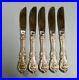 Set of 5 Francis 1st Sterling Modern Hollow Butter Spreaders 6 3/8 No Mono