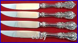 Set of 8 Francis I by Reed & Barton Sterling Serrated Steak Knives Custom Made