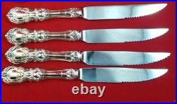 Set of 8 Francis I by Reed & Barton Sterling Serrated Steak Knives Custom Made