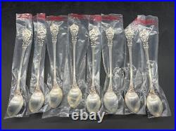 Set of 8 Reed & Barton Francis I Sterling Silver 7 5/8 Iced Tea Spoons Sealed