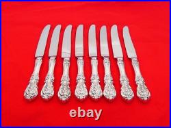 Set of 8 Reed & Barton Sterling Silver Francis I 9 1/8 Knives QV-16