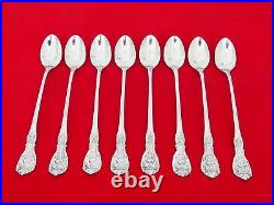 Set of 8 Reed & Barton Sterling Silver Francis I Iced Tea Spoons PV-18