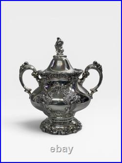 Silver Plated King Francis Sugar Bowl with Lid 1652 Reed & Barton