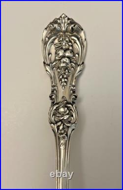 Solid Reed & Barton Francis I Sterling Silver Cold Meat Serving Fork Old Mark