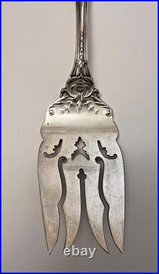 Solid Reed & Barton Francis I Sterling Silver Cold Meat Serving Fork Old Mark