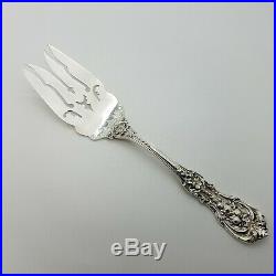 Sterling Francis I Reed & Barton Large Pierced Cold Meat Serving Fork 9 1/4 in