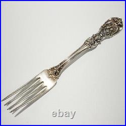 Sterling Francis I Reed and Barton Lunch Fork Old Mark No Mono Eagle R Lion