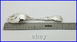 Sterling Silver Francis I Reed and Barton Pierced Serving Tablespoon 8 1/4 in