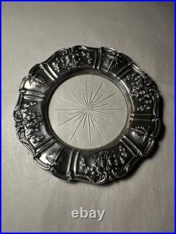 Sterling Silver & Glass REED & BARTON Lemon Serving Dish FRANCIS I 7