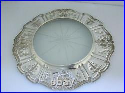 Sterling Silver & Glass REED & BARTON Lemon Serving Dish FRANCIS I no. X567