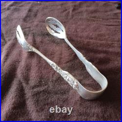 Sterling Silver Ice Serving Tongs 6 7/8 Francis I by Reed and Barton