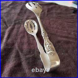 Sterling Silver Ice Serving Tongs 6 7/8 Francis I by Reed and Barton