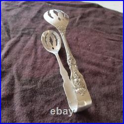 Sterling Silver Ice Serving Tongs 6 7/8 Francis I by Reed and Barton
