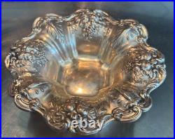 Sterling Silver Reed & Barton FRANCIS I 8 Footed Bowl Fruit #X569F, 320 grams