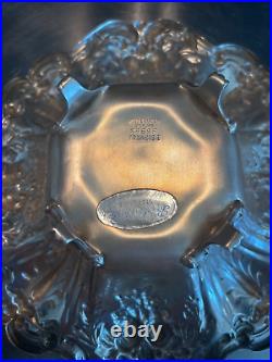 Sterling Silver Reed & Barton FRANCIS I 8 Footed Bowl Fruit #X569F, 320 grams