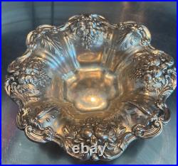 Sterling Silver Reed & Barton FRANCIS I 8 Footed Bowl Fruit #X569F, 320 grams