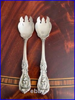 Sterling Silver Reed & Barton FRANCIS I Ice Cream Forks Mono