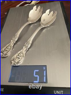 Sterling Silver Reed & Barton FRANCIS I Ice Cream Forks Mono