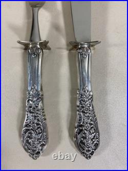 Sterling Silver Reed & Barton Francis I Carving 13 5/8 Knife and 11 Fork Set
