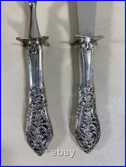 Sterling Silver Reed & Barton Francis I Carving 13 5/8 Knife and 11 Fork Set