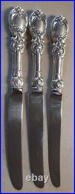 THREE (3) 1907 Reed & Barton Francis I Sterling Butter Knife 9.5 238.4g