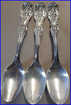 THREE (3) 1907 Reed & Barton Francis I Sterling Teaspoons Coffee Spoons 103.2g