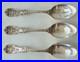 Three Reed & Barton Francis 1st Sterling Serving Spoons, 2 Solid, 1 Pierced