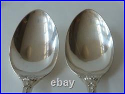 Three Reed & Barton Francis 1st Sterling Serving Spoons, 2 Solid, 1 Pierced